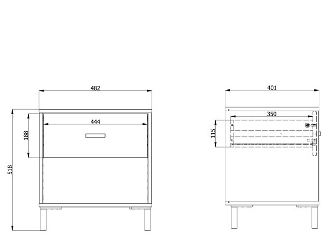 Nočný stolík suna - kašmír.

 

Nábytok Suna sa drží čistých línií a stavia na jednoduchej kombinácii lamina kašmírového dekoru a čiernych kovových detailov – úchytky a nožičiek.

 

*ABS hrany = prúžky slúžiace na olepenie a ochranu hrán nábytkových dosiek

 

Nočný stolík Suna v kašmírovej farbe pôsobí jednoducho a jemne.

 

Rozmery nočného stolíka Suna sú 48x52x40 cm (š,v,h).

 

Podobný nábytok nájdete v súvisiacich produktoch nižšie.