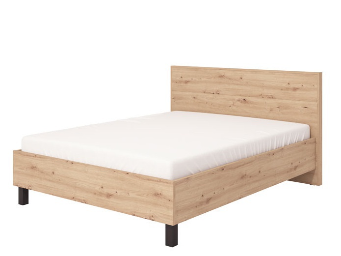 Manželská posteľ 160x200cm suna - dub artisan.

 

Posteľ je navrhnutá pre matrac o rozmeroch 160 x 200 cm, čo je ideálna veľkosť pre pohodlný spánok pre dvoch.

 

*ABS hrany = prúžky slúžiace na olepenie a ochranu hrán nábytkových dosiek.
*MDF dosky = ľahko opracovateľný drevovláknitý materiál so širokým spektrom možných úprav využívaný napr.

 

V základnej podobe je posteľ dodávaná bez roštu a matraca, čo vám umožňuje vybrať si komponenty podľa vlastných preferencií.

 

Výhody:


	Prírodný vzhľad: Dekor dubu artisan dodáva posteli prirodzený a teplý charakter, ktorý sa skvele hodí do rôznych štýlov interiérov.
	Kvalita a odolnosť: Použité materiály zaručujú, že posteľ bude dlhodobo slúžiť bez straty kvality.
	Komfort a funkčnosť: Pohodlné vysoké čelo a možnosť vybrať si vlastný rošt aj matrac zabezpečujú, že posteľ vyhovie všetkým vašim potrebám.


 

Rozmery postele Suna sú 172,5x102x210,5 cm (š, v, h).

 

Ďalší nábytok aj ďalšie komponenty k posteli nájdete v súvisiacich produktoch nižšie.