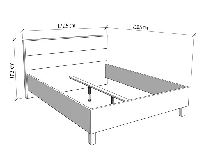 Manželská posteľ 160x200cm suna - dub artisan.

 

Posteľ je navrhnutá pre matrac o rozmeroch 160 x 200 cm, čo je ideálna veľkosť pre pohodlný spánok pre dvoch.

 

*ABS hrany = prúžky slúžiace na olepenie a ochranu hrán nábytkových dosiek.
*MDF dosky = ľahko opracovateľný drevovláknitý materiál so širokým spektrom možných úprav využívaný napr.

 

V základnej podobe je posteľ dodávaná bez roštu a matraca, čo vám umožňuje vybrať si komponenty podľa vlastných preferencií.

 

Výhody:


	Prírodný vzhľad: Dekor dubu artisan dodáva posteli prirodzený a teplý charakter, ktorý sa skvele hodí do rôznych štýlov interiérov.
	Kvalita a odolnosť: Použité materiály zaručujú, že posteľ bude dlhodobo slúžiť bez straty kvality.
	Komfort a funkčnosť: Pohodlné vysoké čelo a možnosť vybrať si vlastný rošt aj matrac zabezpečujú, že posteľ vyhovie všetkým vašim potrebám.


 

Rozmery postele Suna sú 172,5x102x210,5 cm (š, v, h).

 

Ďalší nábytok aj ďalšie komponenty k posteli nájdete v súvisiacich produktoch nižšie.