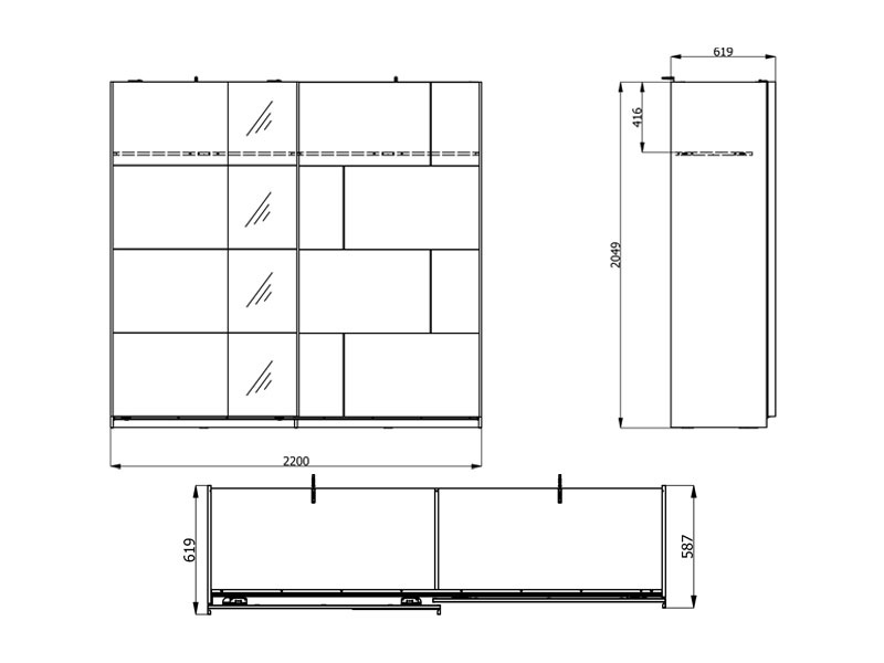 Šatníková skriňa s posuvnými dverami, zrkadlom a osvetlením antonia -.

 

Skriňa je vybavená posuvnými dverami v bielom dekore, čo jej dodáva prirodzený a elegantný vzhľad.

 

Vnútorné usporiadanie skrine je premyslené a praktické.

 

Materiály použité pri výrobe tejto skrine zahŕňajú lamino o hrúbke 16 mm, HDF dosky (sololit) o hrúbke 3 mm, ABS hrany a MDF dosky.

 

*ABS hrany = prúžky slúžiace na olepenie a ochranu hrán nábytkových dosiek.
*MDF dosky = ľahko opracovateľný drevovláknitý materiál so širokým spektrom možných úprav využívaný napr.

 

Tento model ponúka rám s osvetlením, ktorý dodá skrini robustnejší vzhľad a zároveň pomôže pri hľadaní oblečenia v menej osvetlených miestnostiach, alebo na navodenie útulnejšej atmosféry pri svietení.

 

Rozmery šatníkovej skrine Antonia sú 220x205x62cm (š, v, h). Rozmery rámu sú 230x209x18,5 cm (š, v, h).

 

Všetky produkty z kolekcie Antonia nájdete nižšie v súvisiacom tovare.