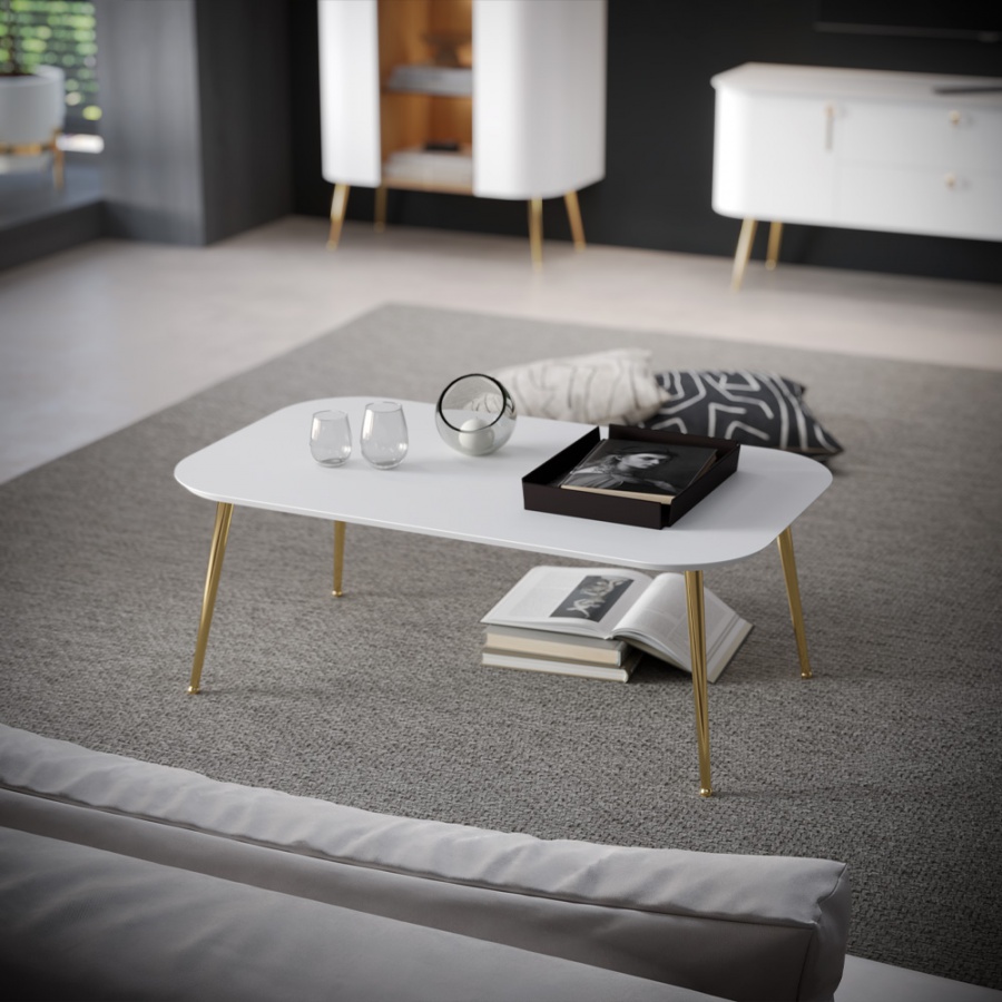 Konferenčný stolík gendry - biela.

 

Je vyrobený z kvalitnej MDF dosky a kovu (nožičky), čo zaisťuje dlhú životnosť a odolnosť.

 

*MDF dosky = ľahko opracovateľný drevovláknitý materiál so širokým spektrom možných úprav využívaný napr.

 

Tento konferenčný stolík je ideálny pre umiestnenie dekorácií, kníh či občerstvenia, a stane sa štýlovým centrom vášho obývacieho pokoja.

 

Rozmery konferenčného stolíka Gendry sú 110x42x65 cm (š,v,h).

 

Neváhajte a investujte do vylepšenia svojho priestoru s konferenčným stolíkom Gendry!

 

Všetky produkty z kolekcie Gendry nájdete nižšie v súvisiacom tovare.