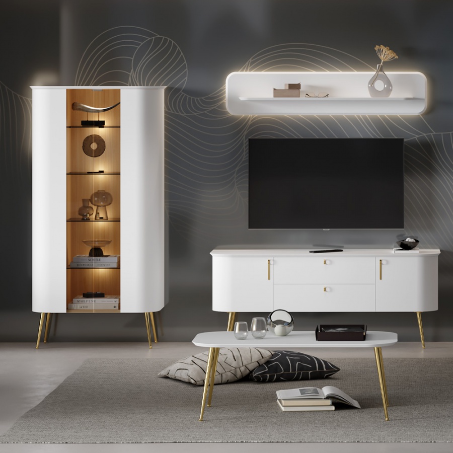 Konferenčný stolík gendry - biela.

 

Je vyrobený z kvalitnej MDF dosky a kovu (nožičky), čo zaisťuje dlhú životnosť a odolnosť.

 

*MDF dosky = ľahko opracovateľný drevovláknitý materiál so širokým spektrom možných úprav využívaný napr.

 

Tento konferenčný stolík je ideálny pre umiestnenie dekorácií, kníh či občerstvenia, a stane sa štýlovým centrom vášho obývacieho pokoja.

 

Rozmery konferenčného stolíka Gendry sú 110x42x65 cm (š,v,h).

 

Neváhajte a investujte do vylepšenia svojho priestoru s konferenčným stolíkom Gendry!

 

Všetky produkty z kolekcie Gendry nájdete nižšie v súvisiacom tovare.