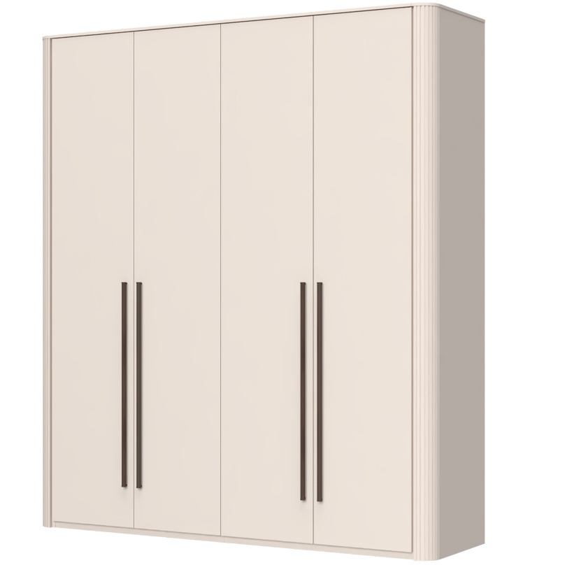 Štvordverová šatníková skriňa renfri - kašmír.

 

Interiér skrine je premyslený do posledného detailu a štýlizovaný do textilného dekoru.

 

Renfri nie je len šatníková skriňa; je to dizajnový prvok, ktorý harmonicky spája vzhľad s praktickými detailmi pre každodenný komfort.

 

Skriňu ľahko zladíte s ďalšími prvkami kolekcie Renfri a vytvoríte harmonický celok v jednotnom kašmírovom odtieni s akcentom Midnight Copper.

 

Rozmery šatníkovej skrine Renfri sú 198x225x56cm (š,v,h)

 

Ďalší nábytok z kolekcie Renfri nájdete v súvisiacich produktoch.