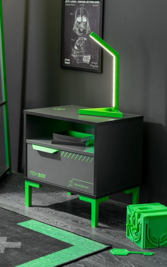 Nočný stolík s bezdrôtovou nabíjacou stanicou diego - čierna, zelená.

 

Povrchy sú potlačené UV lakom, čo ich robí odolnými voči vode a vyblednutiu.

 

Zelená kovová rukoväť je nielen odolná, ale aj zdravotne nezávadná, a to isté platí aj pre 15 cm vysoké ABS nožičky.

 

Rozmery nočného stolíka Diego sú 51x54x40 cm (š,v,h).

 

Ďalšie produkty z kolekcie Diego aj podobné produkty nájdete v súvisiacich produktoch nižšie.