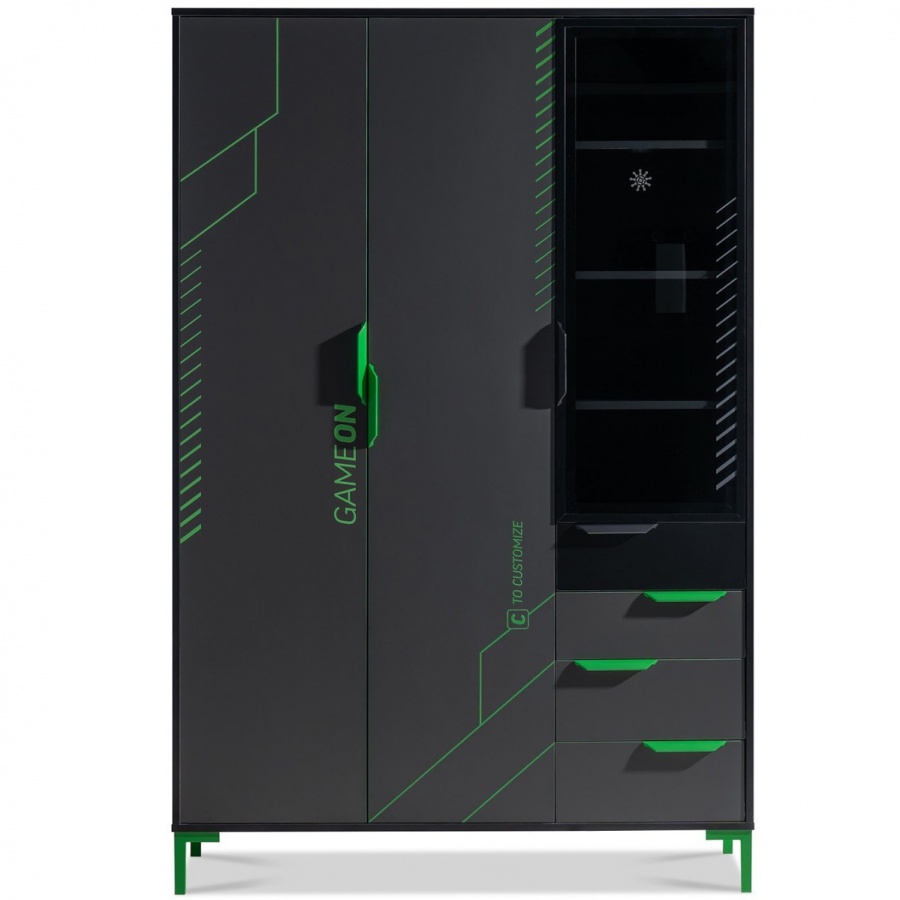 Trojdverová šatníková skriňa so sklenenou vitrínou diego - čierna,.

 

So šírkou 136 cm, hĺbkou 53 cm a výškou 208 cm ponúka dostatok priestoru pre všetko vaše herné vybavenie a jej hmotnosť 138 kg svedčí o robustnej konštrukcii, ktorá dlho vydrží.

 

K ľahkej manipulácii a pevnej stavbe prispievajú kovové rukoväte a vysoké 15 cm ABS nohy, ktoré sú štýlové aj vhodné pre pohodlné vysávanie pod skriňou.

 

Skriňa sa pýši úložnými priestormi rôznych veľkostí a využití.

 

Rozmery skrine Diego sú 136x208x53cm (š,v,h).

 

Ďalšie produkty z kolekcie Diego aj podobné produkty nájdete v súvisiacich produktoch nižšie.