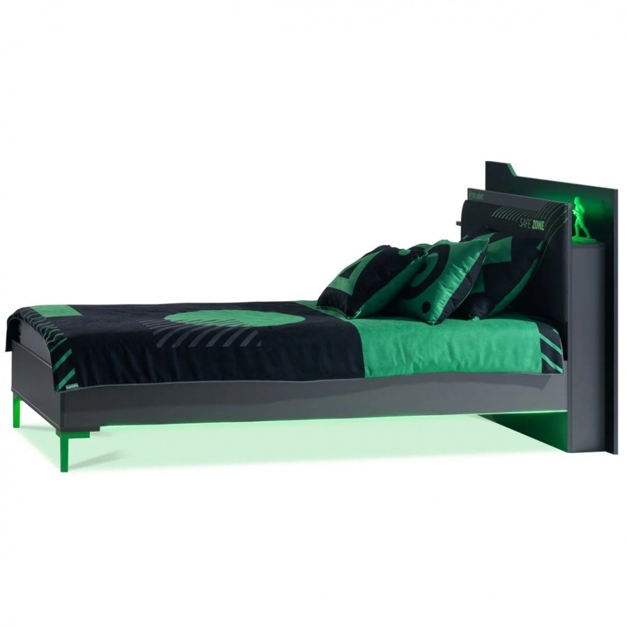 Posteľ 150x200cm diego - čierna, zelená.

 

Je vyrobená z kvalitnej 18 mm drevotriesky (laminátu), ktorá zaručuje dlhú životnosť.

 

LED osvetlenie pod posteľou a za čelom je možné ovládať dotykom, čím posteľ vytvára útulnú atmosféru. 15 cm vysoké ABS nohy sú navrhnuté pre jednoduché použitie s robotickým vysávačom, čo uľahčuje údržbu podlahy.

 

Posteľ Diego je dodávaná s roštom, ale bez matraca!

Rozmery postele 150x200 cm Diego sú 181x109x220 cm (š,v,h).