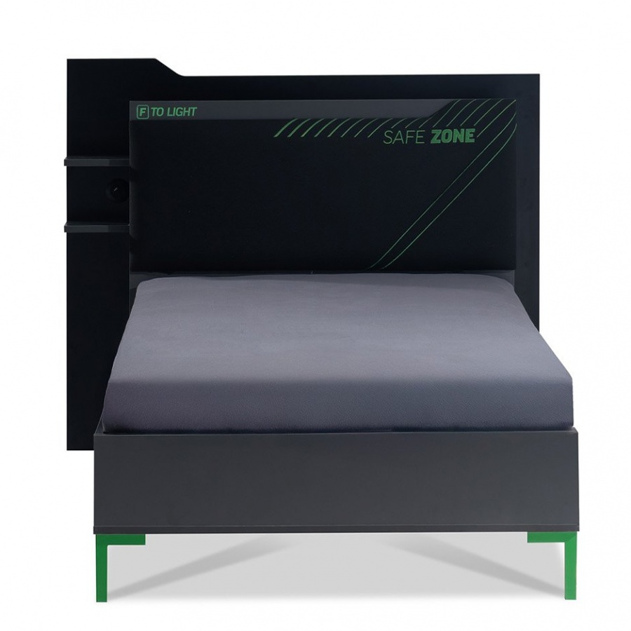 Posteľ 150x200cm diego - čierna, zelená.

 

Je vyrobená z kvalitnej 18 mm drevotriesky (laminátu), ktorá zaručuje dlhú životnosť.

 

LED osvetlenie pod posteľou a za čelom je možné ovládať dotykom, čím posteľ vytvára útulnú atmosféru. 15 cm vysoké ABS nohy sú navrhnuté pre jednoduché použitie s robotickým vysávačom, čo uľahčuje údržbu podlahy.

 

Posteľ Diego je dodávaná s roštom, ale bez matraca!

Rozmery postele 150x200 cm Diego sú 181x109x220 cm (š,v,h).