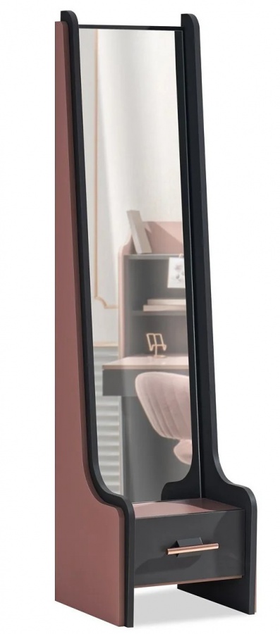 Stojace zrkadlo khalisa - ružová, čierna.

 

Konštrukcia ponúka aj praktickú zásuvku na uloženie drobností, šperkov alebo doplnkov, ktoré si pri zrkadle bežne nasadzujete.

 

Hlavným materiálom tohto kusu nábytku kvalitná drevotriesková doska (lamino).

 

Kombinácia čiernej a ružovej farby dodáva zrkadlu moderný a sofistikovaný vzhľad, ktorý sa hodí do každého interiéru.

 



Rozmery celého kusu nábytku sú 44 × 170 × 43 cm (š,v,h).

 

 

Ďalšie produkty z kolekcie Khalisa nájdete v súvisiacich produktoch nižšie. 