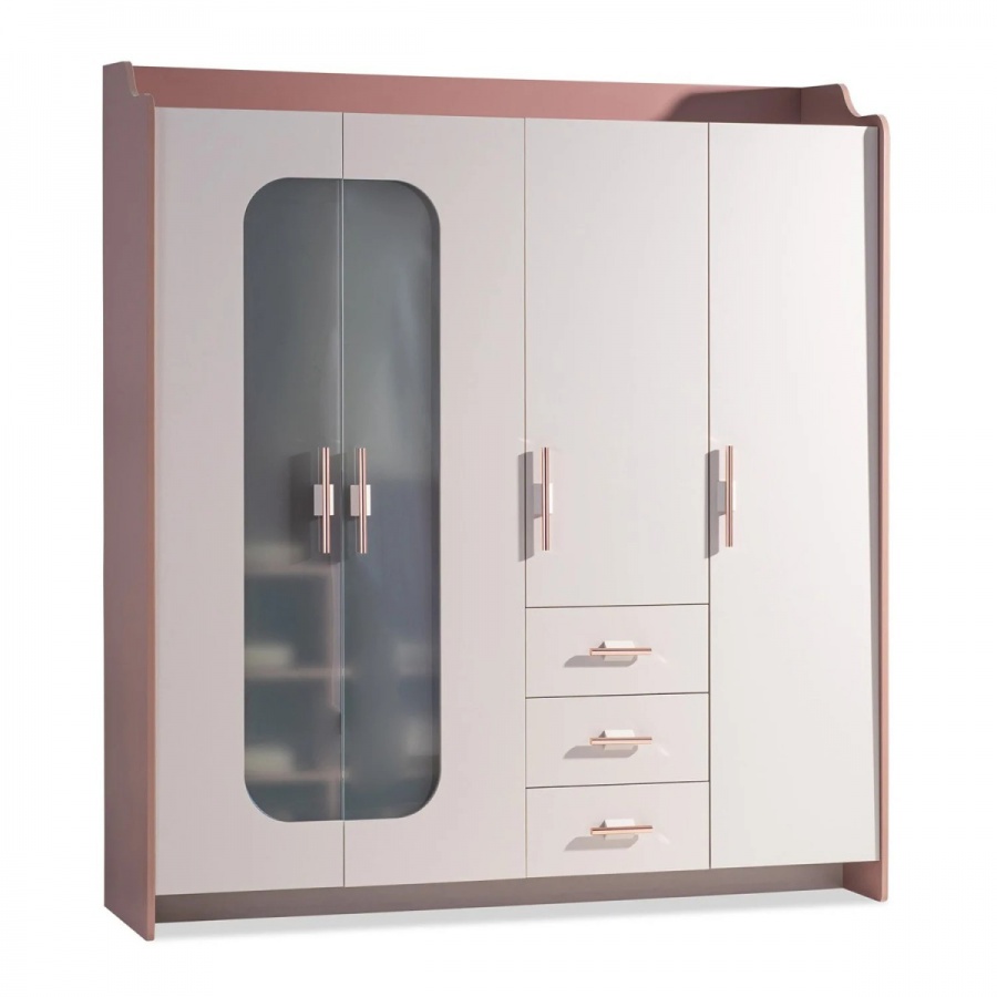 Štvordverová šatníková skriňa s osvetlením viviana - ružová, biela.

 

Jej dizajn kombinuje sofistikovanosť s modernými prvkami, ako sú sklenené dvierka z tmavého tvrdeného skla a ružovozlaté kovové úchytky, ktoré dodávajú skrini jedinečný vzhľad.

 

Skriňa ponúka odolné police a kvalitné zásuvky s nosnosťou až 25 kg, ktoré poskytujú dostatok úložného priestoru, zatiaľ čo integrovaný ventilačný systém v podobe dvoch vetracích otvorov udržiava všetko, čo do skrine uložíte, svieže.

 

Rozmery štvordverovej skrine Viviana sú 193x214x56 (š,v,h).

 

Všetky produkty z kolekcie Viviana nájdete nižšie v súvisiacich produktoch.