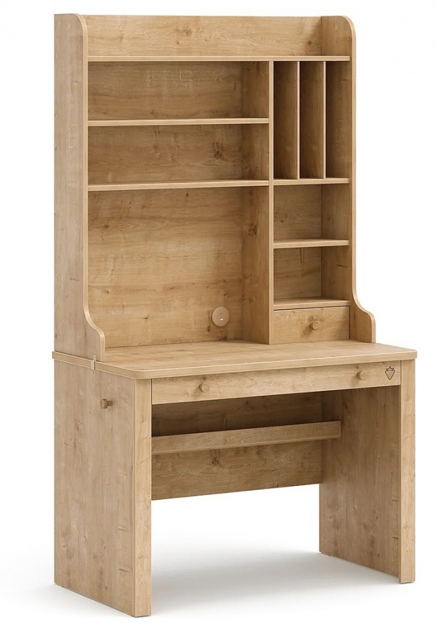 Písací stôl s vysokým čelom cody - dub.

 

Priestranná pracovná doska ponúka dostatok miesta na štúdium, písanie alebo prácu na počítači.

 

Veľkou prednosťou je integrovaný USB nabíjací port (Type-C), vďaka ktorému môžete pohodlne dobíjať telefón, tablet či ďalšie zariadenia priamo na pracovnom mieste.

 

Povrch v dekore prírodného dubového dreva dodáva stolu hrejivý a moderný vzhľad, ktorý sa ľahko zladí s ostatným nábytkom.

 

Tento stôl je skvelým riešením pre tých, ktorí chcú spojiť štýl, funkčnosť a organizáciu v jednom kuse nábytku.

 

Rozmery písacieho stola s vysokým čelom Cody sú 183x105x59 cm (v, š, h).

 

Podobný nábytok nájdete v súvisiacich produktoch nižšie.