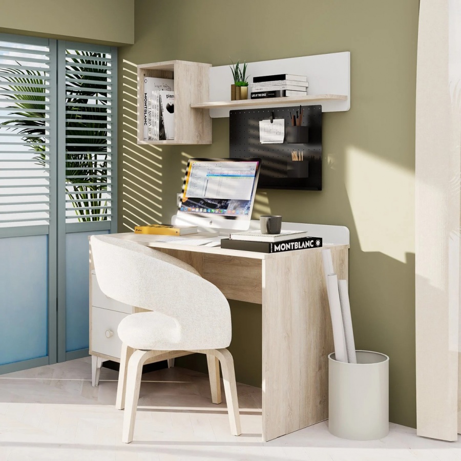 Študentská izba kaylla 2 - dub sofia, biela.

 

Celá izba pôsobí sviežo a útulne – ideálna voľba pre milovníkov moderného, severského alebo minimalistického štýlu.

 

Okrúhle úchytky v bielo-drevenom dekore zjednocujú vzhľad celej zostavy a podčiarkujú jej harmonický charakter.

 

Izba Kaylla tak prináša nielen estetický zážitok, ale aj praktické využitie – ideálne prostredie pre oddych, poriadok a pokojný domov.

 

Izba sa skladá z nasledujúcich kusov nábytku:


Trojdverová šatníková skriňa Kaylla - dub sofia, biela

Písací stôl so zásuvkami Kaylla - dub sofia, biela

Posteľ 100x200 cm Kaylla - dub sofia, biela

Zásuvková komoda Kaylla - dub sofia, biela

Nočný stolík Kaylla - dub sofia, biela

Nástenná polica Kaylla - dub sofia, biela, čierna

 


Nábytok sa dodáva v demontovanom stave.

 

Všetok nábytok z kolekcie Kaylla nájdete nižšie v súvisiacich produktoch.