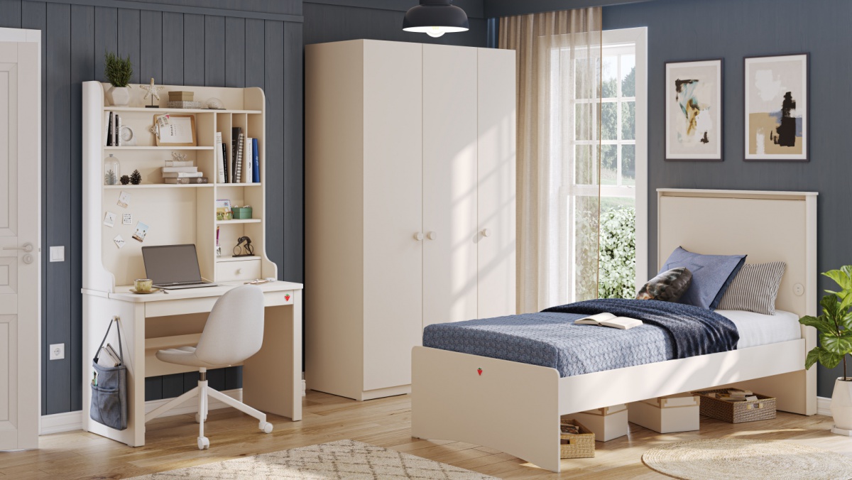 Malý písací stôl vendella - béžová.

 

K písaciemu stolu je možné tiež dokúpiť praktický nástavec (nástavec so skrinkami a USB alebo vysoký nástavec s USB).

 

Už žiadny chaos na pracovnej ploche vďaka priechodke na káble a špeciálnej spodnej polici, ktorá elegantne skryje predlžovačky a adaptéry.

 

Všetok nábytok patriaci do kolekcie Vendella nájdete nižšie v súvisiacich produktoch.