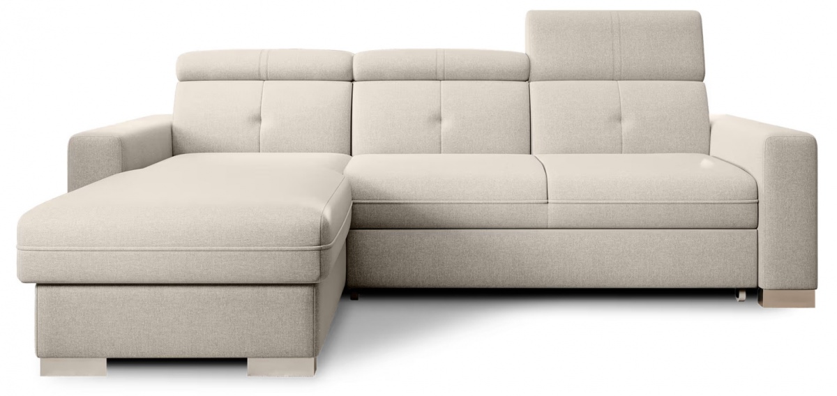 Rozkladacia rohová sedacia súprava fresia - tmavosivá - sola 06 - ľavá