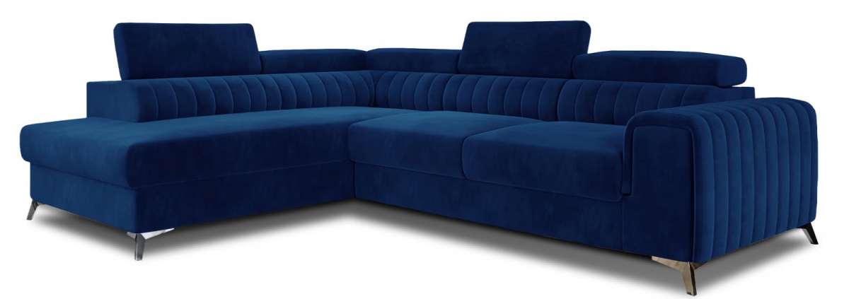 Rozkladacia rohová sedacia súprava laurence - tmavosivá – sawana 05 –