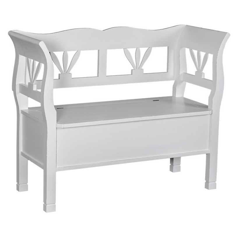 Drevená lavica s úložným priestorom honey - farba - p046.