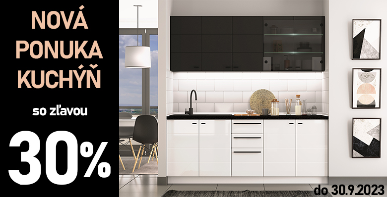 Nová ponuka kuchýň -30%