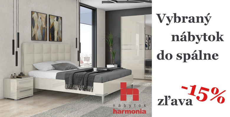 Zľava na nábytok do spálne -15%