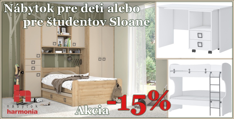 Nábytok do detskej izby Sloane -15%