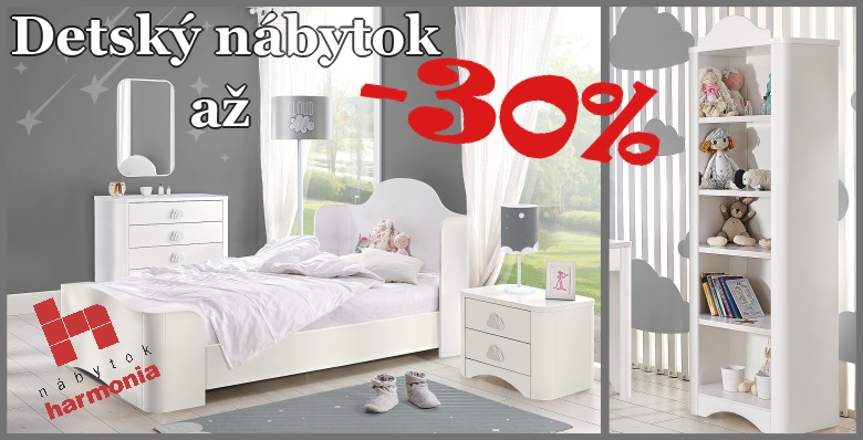 Akcia na vybraný detský nábytok -30%