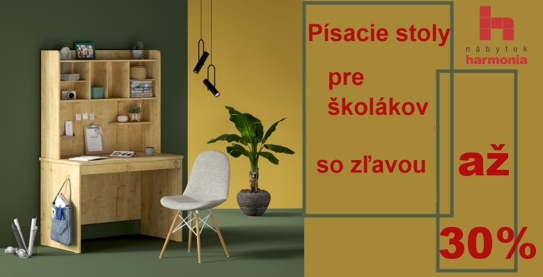 Príprava na nový školský rok - písacie stoly -30%