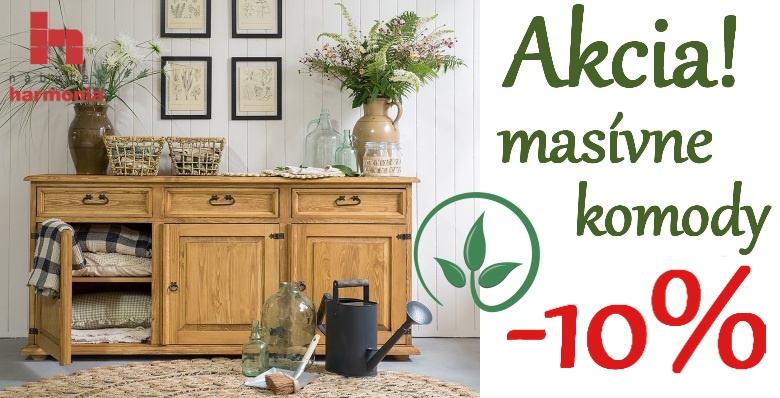 Luxusné masivné komody -10%