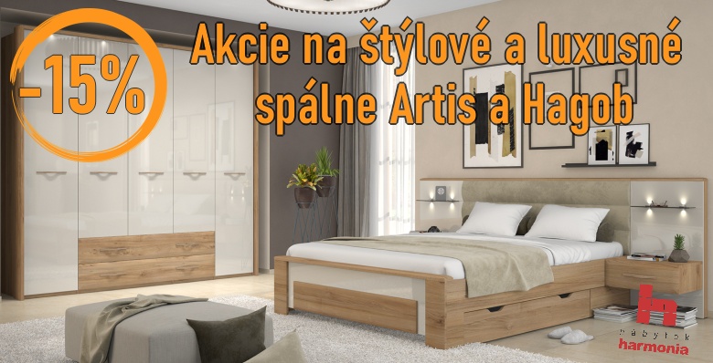 AKCIA -15% Spálne ARTIS a HAGOP